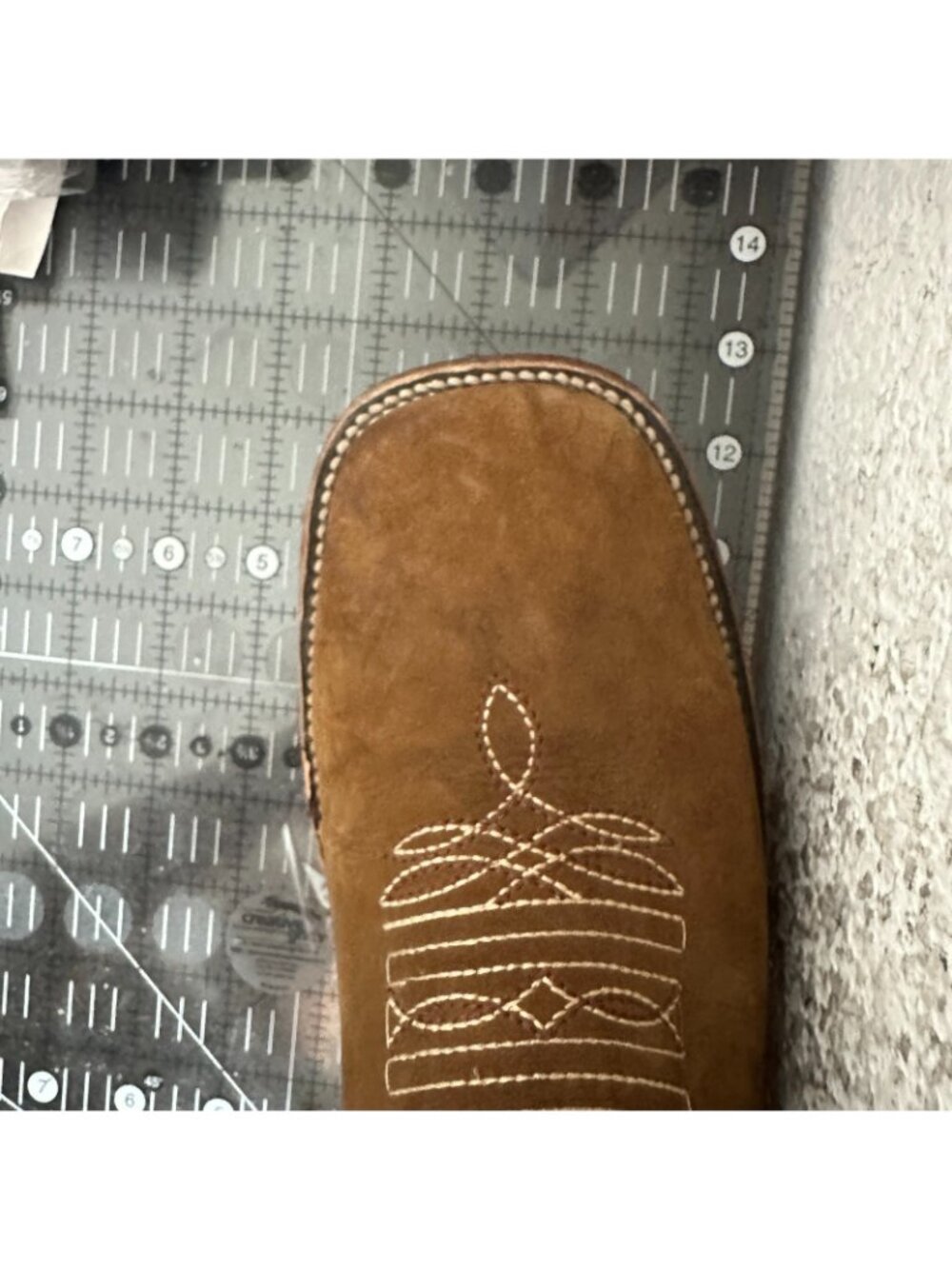 Arizona Men Size 11 Tan Leather Pull On Western Chelsea Ankle Boot - Picture 12 of 13